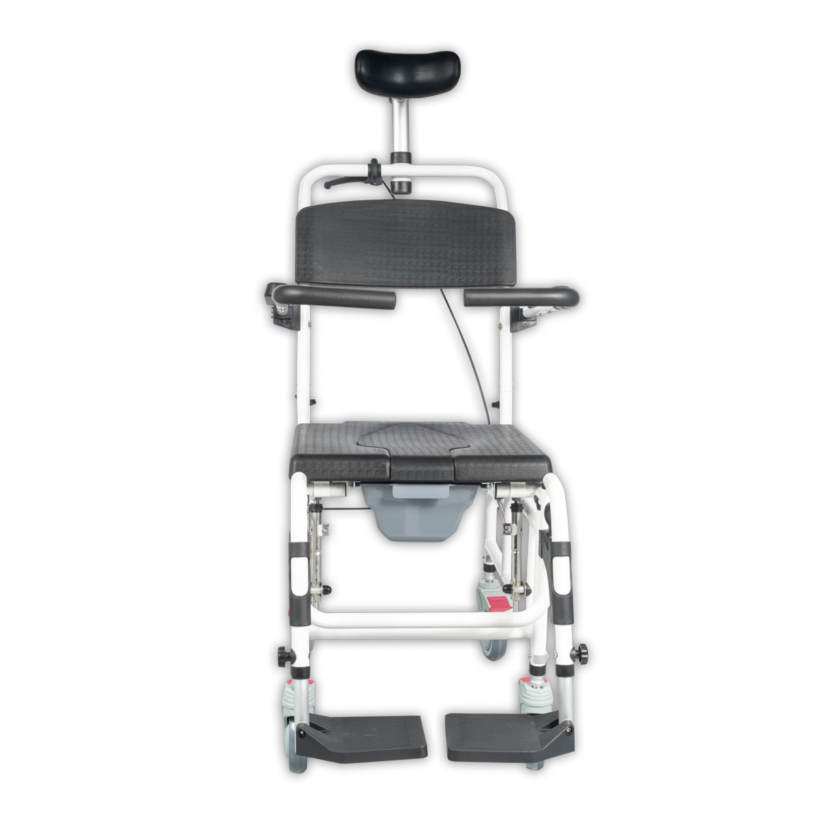 MOBIAK Αμαξίδιο με Δοχείο AQUA-RECLINING 43 cm 0805498 άσπρο/μαύρο MOBIAK Αμαξίδιο με Δοχείο AQUA-RECLINING 43 cm 0805498 άσπρο/μαύρο
