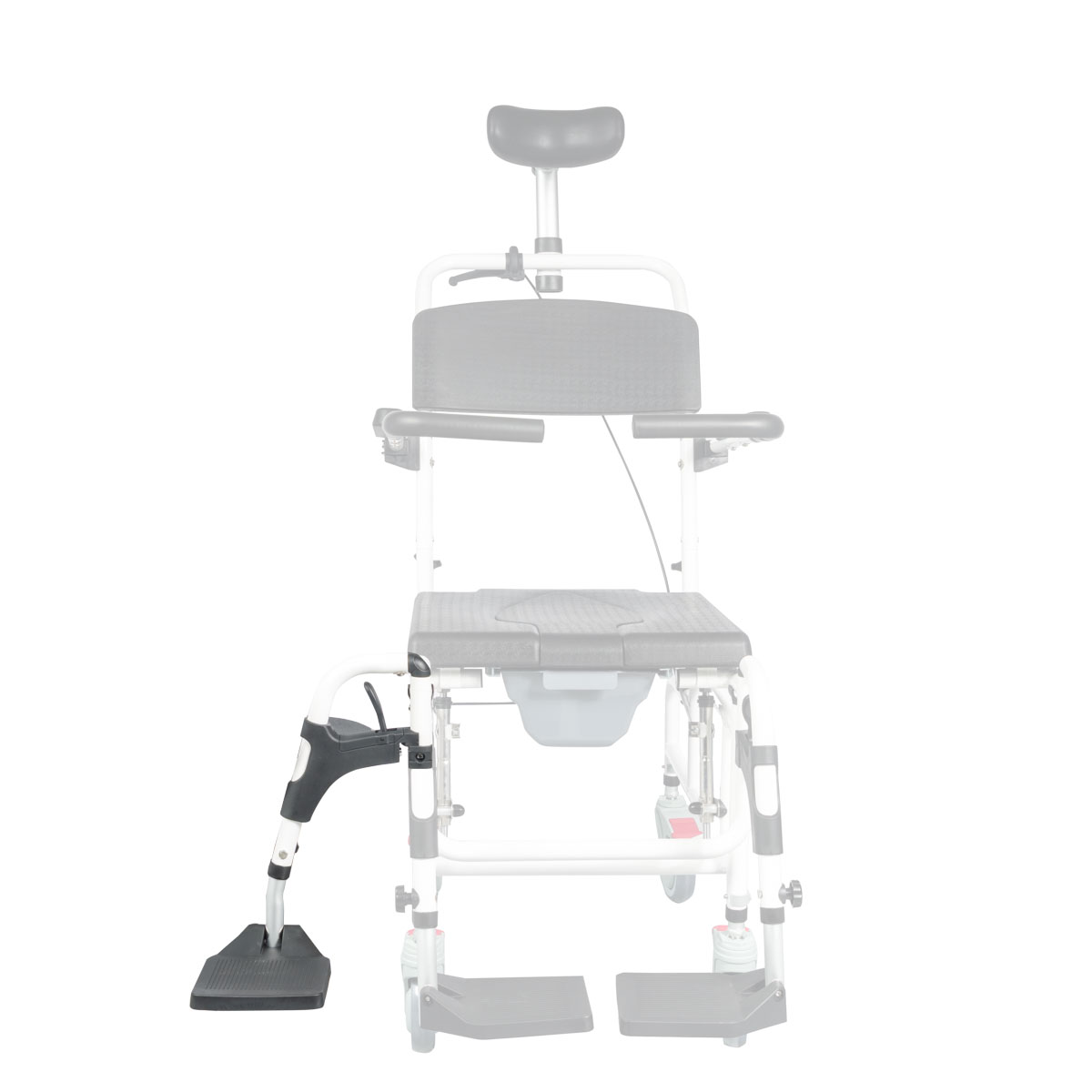 MOBIAK Αμαξίδιο με Δοχείο AQUA-RECLINING 43 cm 0805498 άσπρο/μαύρο MOBIAK Αμαξίδιο με Δοχείο AQUA-RECLINING 43 cm 0805498 άσπρο/μαύρο