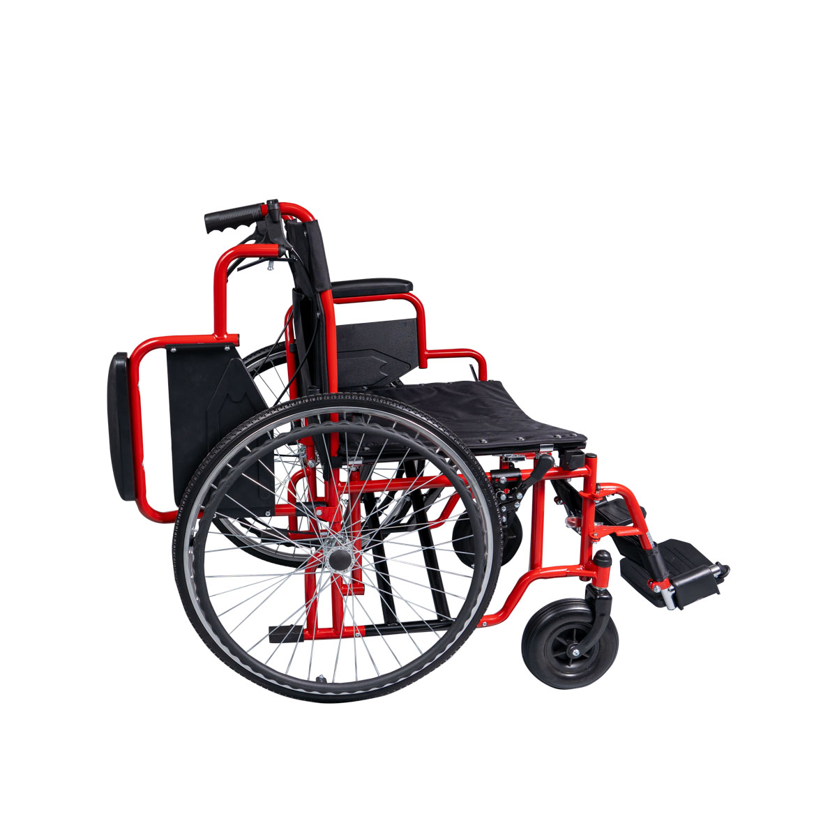 Αναπηρικό Αμαξίδιο βαρέος τύπου 24'' 56 cm 0808527 Μαύρο-Κόκκινο 