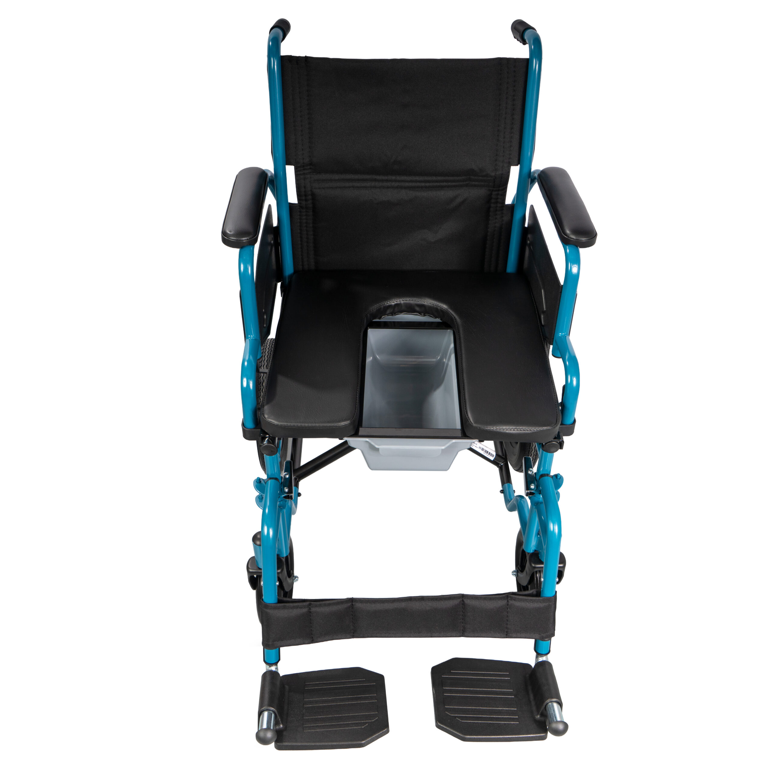 Αναπηρικό αμαξίδιο με δοχείο U-SHAPE “AEGEUS” 44 cm 0815020 Μαύρο-μπλε