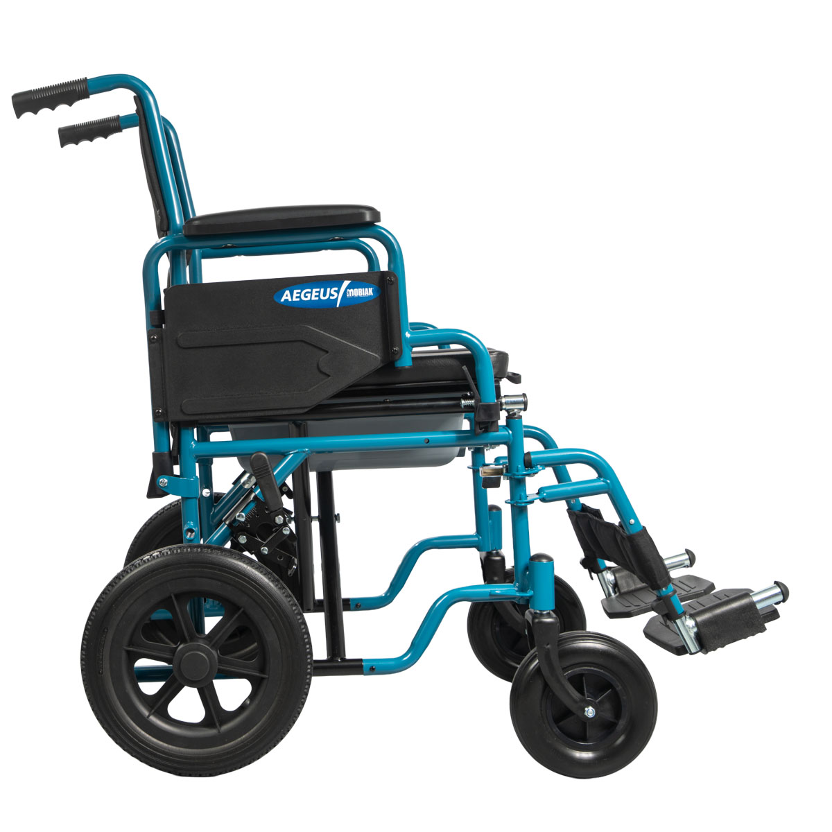 Αναπηρικό αμαξίδιο με δοχείο U-SHAPE “AEGEUS” 44 cm 0815020 Μαύρο-μπλε