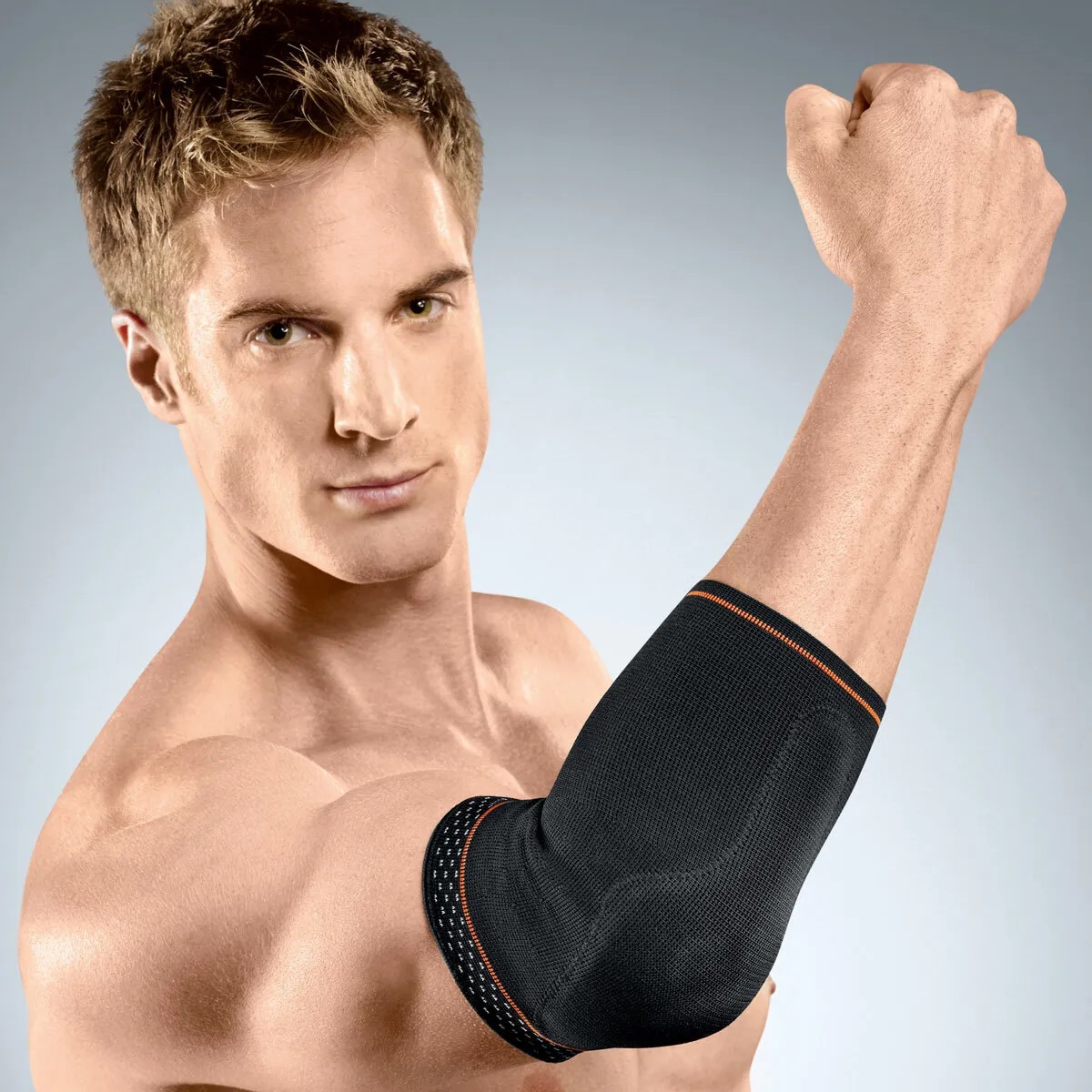 Sporlastik Olecranonbandage Ελαστική Περιαγκωνίδα Με Επιθέματα Σιλικόνης 07235 Μαύρο