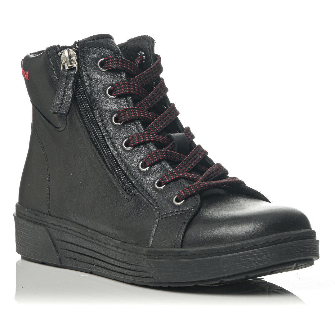 Safe Step Γυναικείο ανατομικό δερμάτινο μποτάκι PH4941 Μαύρο