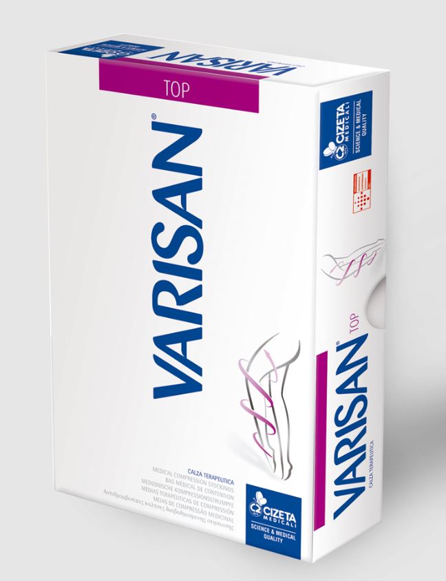 VARISAN TOP Ccl 1 Κάλτσα κάτω γόνατος με κλειστά δάκτυλα (κλάση 1) (18 – 21 mmHg) Normale Μαύρο