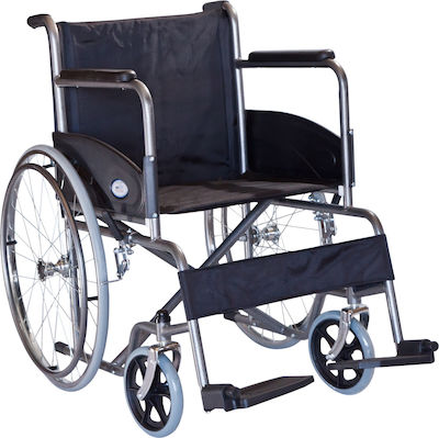 MOBIAK Αναπηρικό Αμαξίδιο Απλού Τύπου Basic 46 cm Μαύρο 0808383 
