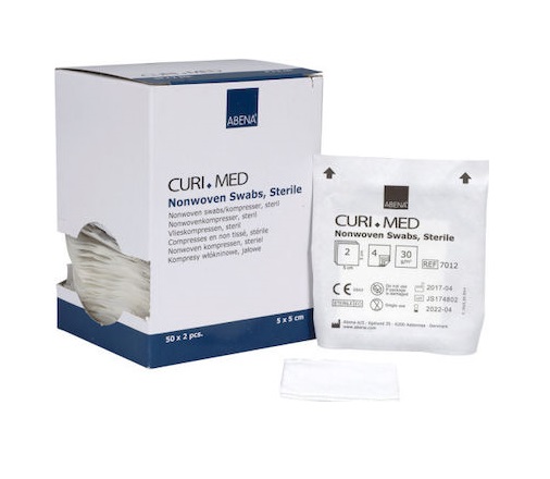 Curi Med Επιθέματα Non woven Αποστειρωμένα 4ply, 5x5cm 7012 - Συσκευασία 50 x 2 τεμαχίων Curi Med Επιθέματα Non woven Αποστειρωμένα 4ply, 5x5cm 7012 - Συσκευασία 50 x 2 τεμαχίων