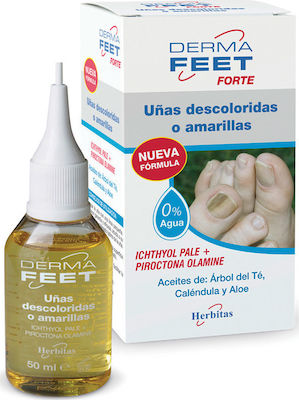 Derma Feet Υγρό για αποχρωματισμένα νύχια - Φιαλίδιο 50ml HF 6036