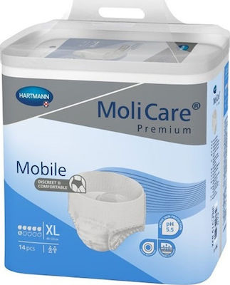Hartmann Molicare Mobile Εσώρουχα Ακράτειας Ημέρας XLarge 130-170 cm 9158344 14 τεμάχια Hartmann Molicare Mobile Εσώρουχα Ακράτειας Ημέρας XLarge 130-170 cm 9158344 14 τεμάχια