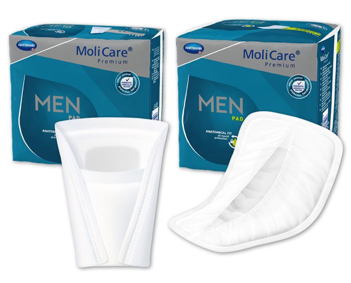 Hartmann Molicare Premium Men Pad Επίθεμα ελαφράς ακράτειας για άντρες 2 Drops 14 τεμάχια 168600