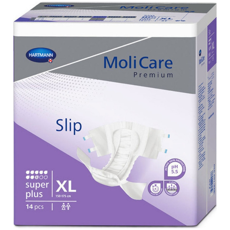 Hartmann Molicare Premium Slip Super Plus XLarge Πάνα Ακράτειας Νύχτας 150-175 cm 1699502 14 τεμάχια