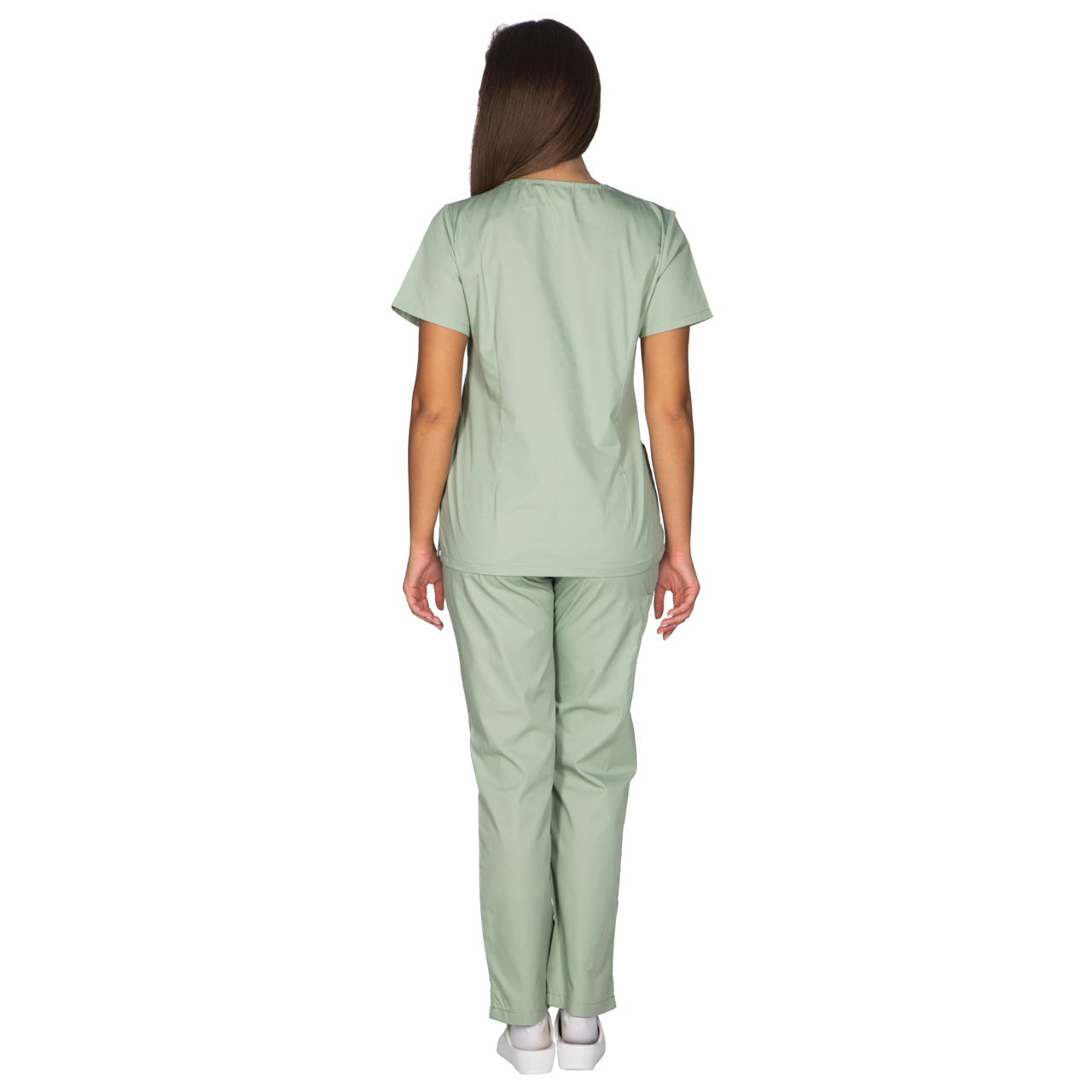 Ιατρική Στολή Γυναικεία Μπλούζα - Παντελόνι (Σετ) Λαδί 