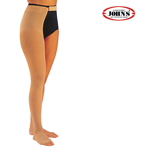 Κάλτσα φλεβίτιδας με ζώνη (Monocollant) Class I (25 - 30mmHg) 214583 John's Μπεζ Αριστερό