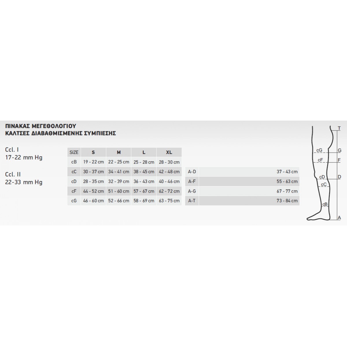 Anatomic Line Κάλτσα κάτω γόνατος κλειστά δάχτυλα Class I 17-22 mm Hg 00-6310 μπεζ