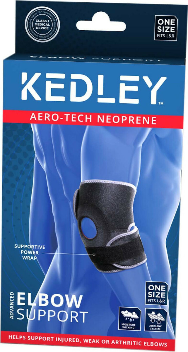 Kedley Ενισχυμένη Aυτοκόλλητη Περιαγκωνίδα με Ιμάντα από Aerotech Neoprene One Size KED/051 
