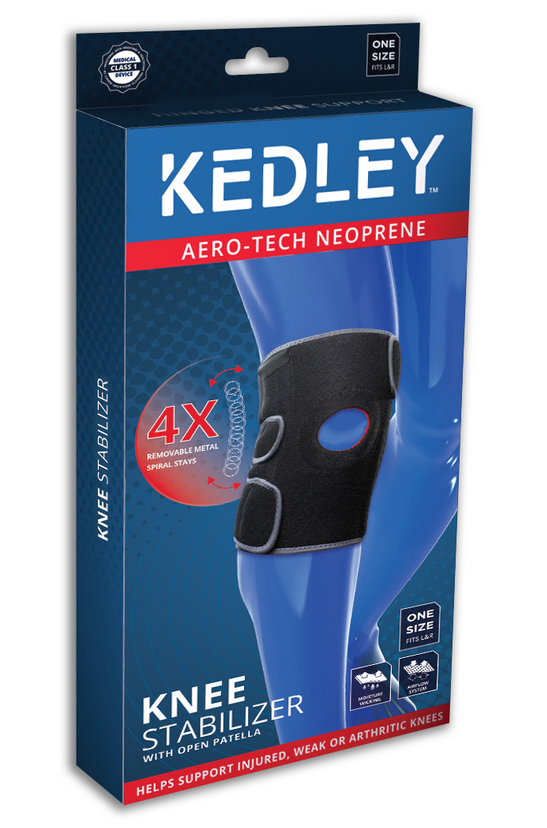 Kedley Νάρθηκας σταθεροποίησης γόνατος από Neoprene Aerotech με οπή KED/050 one size