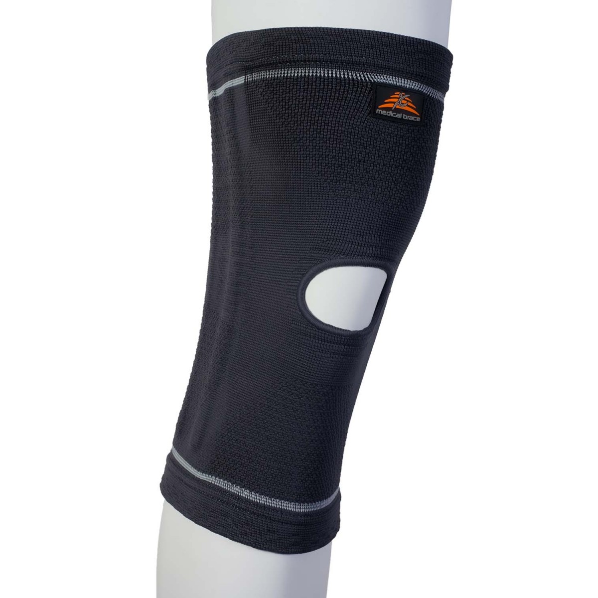Medical Brace Ελαστική Επιγονατίδα Με Οπή Και Τέσσερις Μπανέλες ELASTIC SUPPORT STAYS MB.4006
