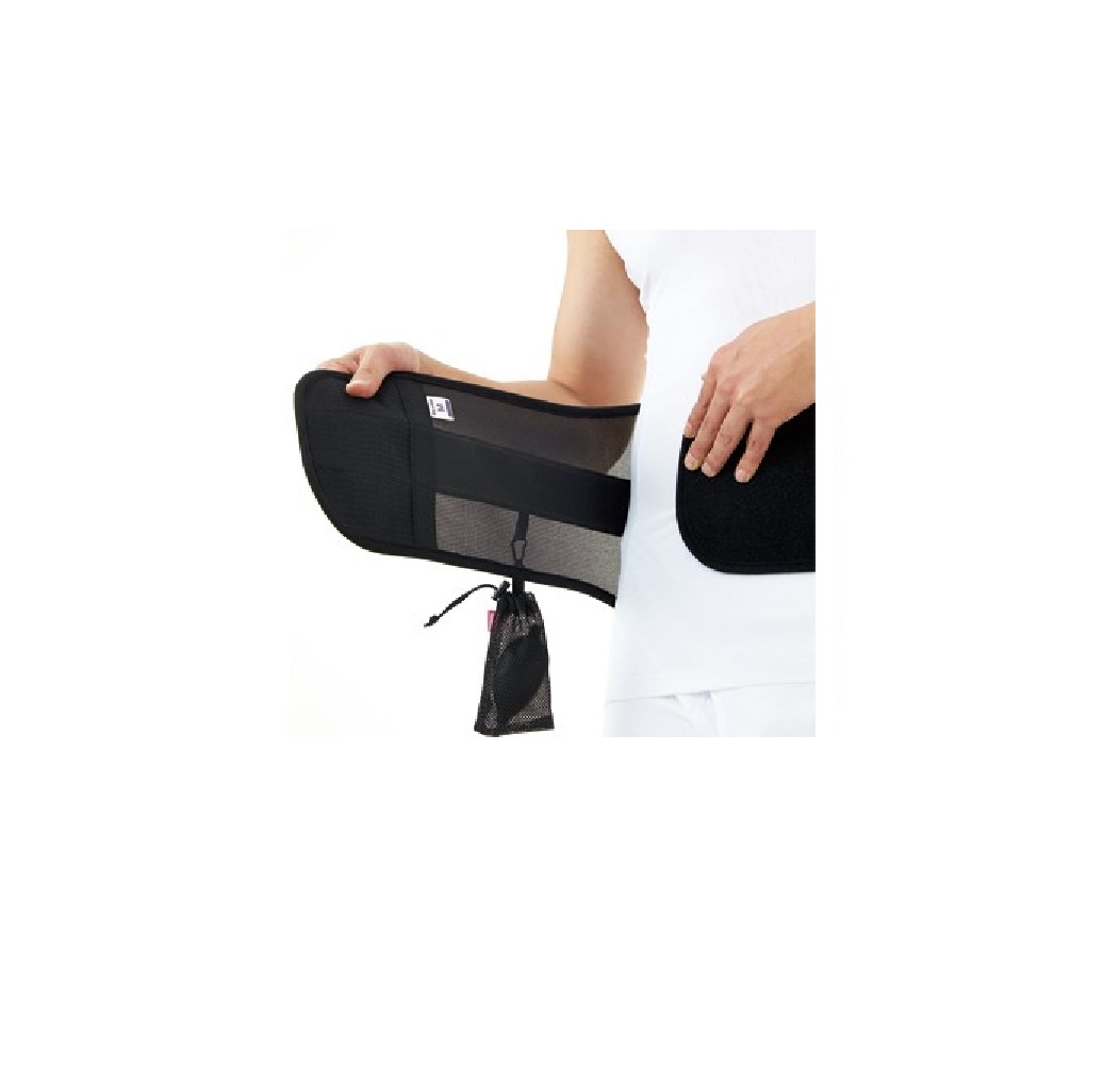 Medical Brace Ζώνη οσφύος με κορδόνια και φουσκωτό σύστημα συμπίεσης DR-B061 μαύρο