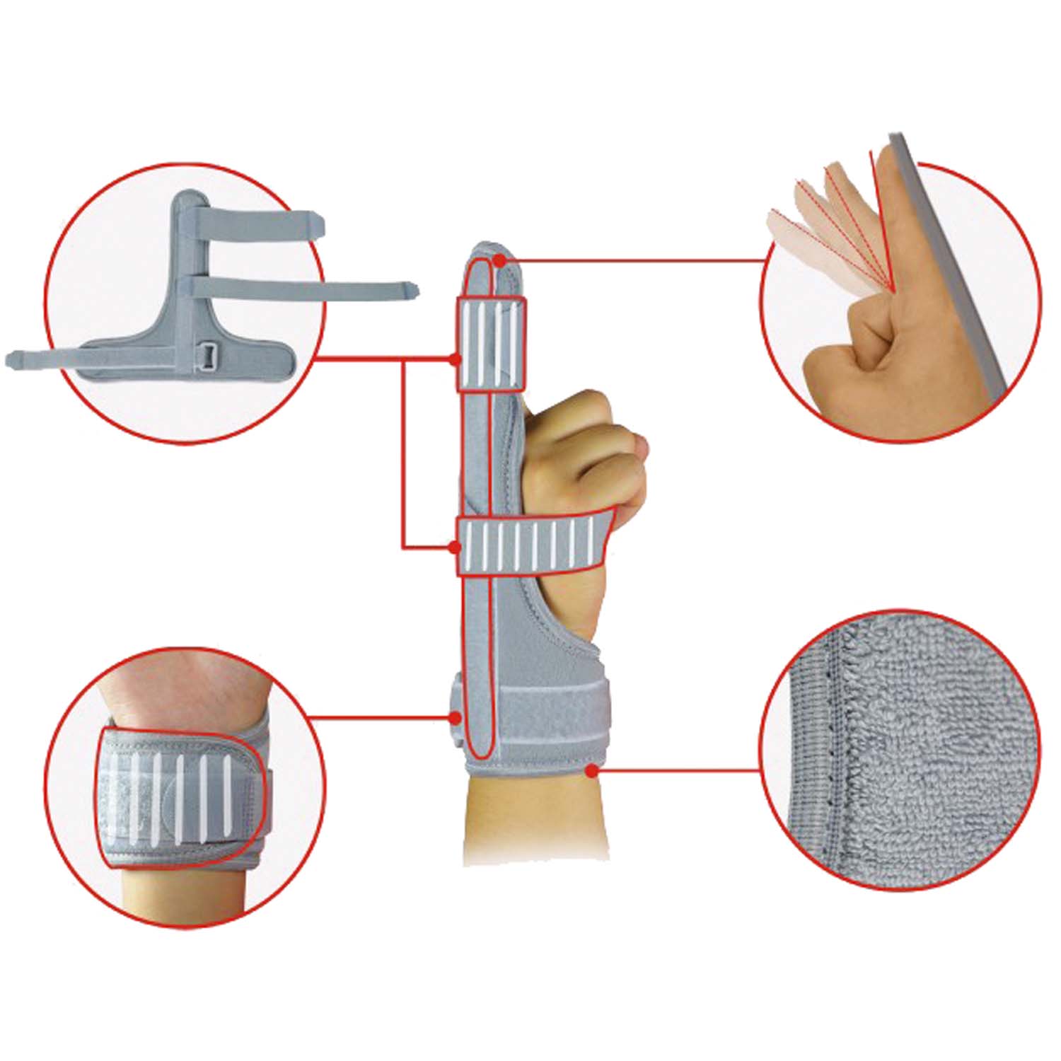 Νάρθηκας Δακτύλου "FINGER SPLINT" 03-2-060 αμφιδέξιος