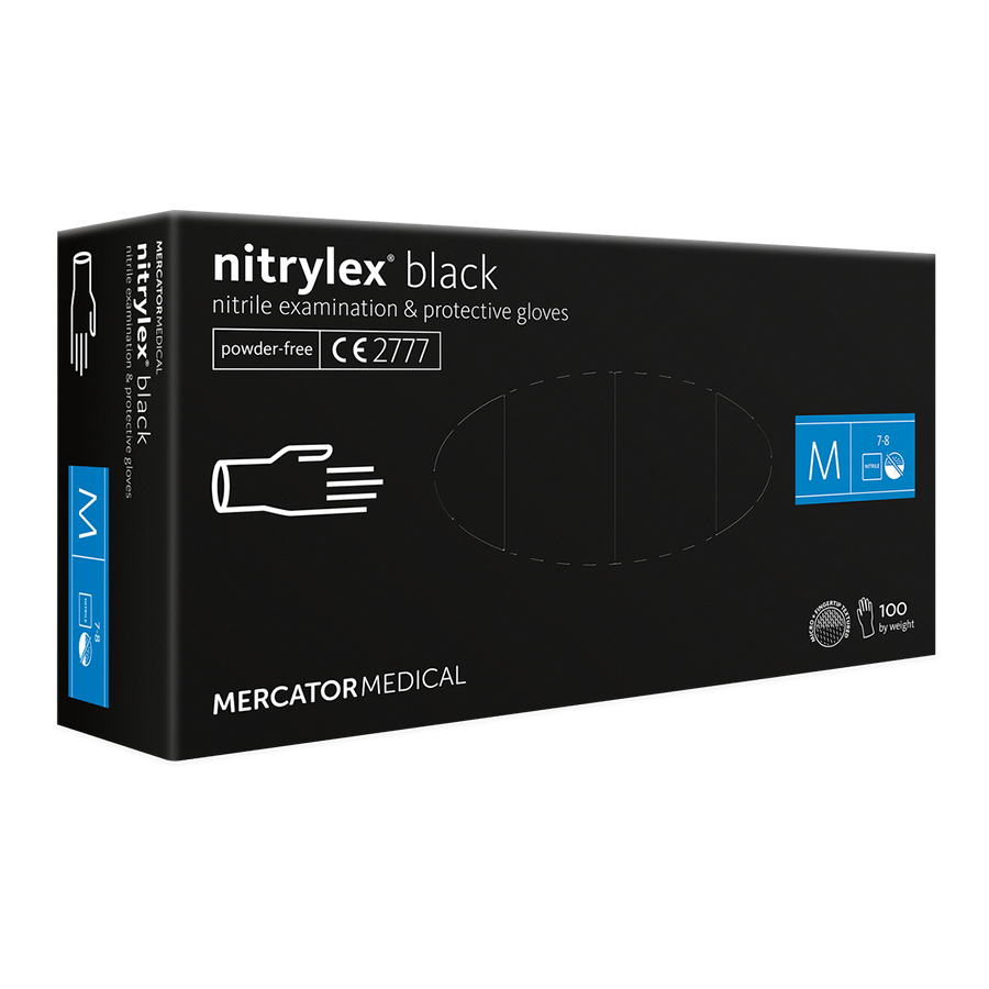 Nitrylex Γάντια Νιτριλίου Μαύρα 110.078 - τεμάχια 100