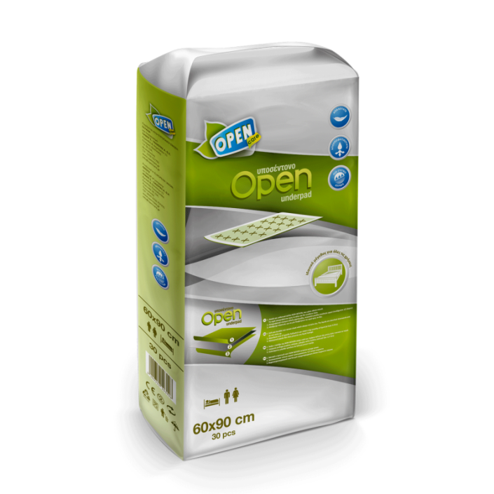 OPEN CARE Υποσέντονα 60X90 - Συσκευασία 30 τεμαχίων OPEN CARE Υποσέντονα 60X90 - Συσκευασία 30 τεμαχίων