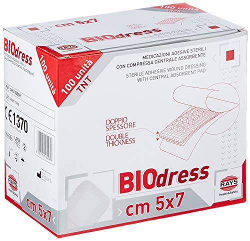 Rays Biodress Αποστειρωμένο αυτοκόλλητο επίθεμα πληγών Non Woven 257-15-001 5x7cm - 1 τεμάχιo
