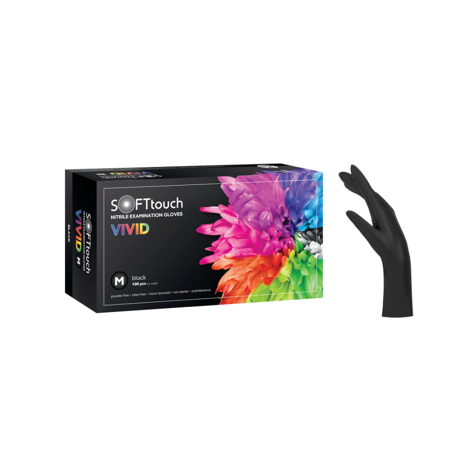 Soft Touch Vivid Γάντια Νιτριλίου - Μαύρο 110.273 - τεμάχια 100 Soft Touch Vivid Γάντια Νιτριλίου - Μαύρο 110.273 - τεμάχια 100