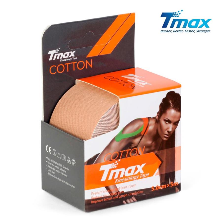 Tmax Ταινία Κινησιολογίας 1 Ρολό 5m x 5cm αδιάβροχη μπεζ 233253