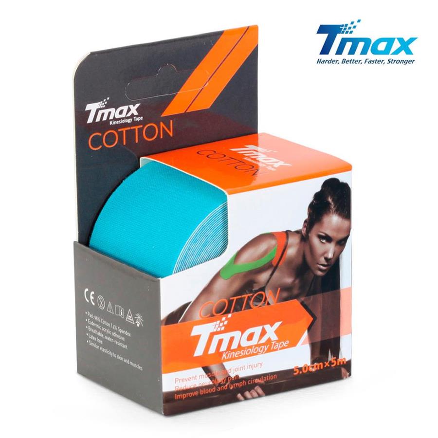 Tmax Ταινία Κινησιολογίας 1 Ρολό 5m x 5cm αδιάβροχη μπλε 233251