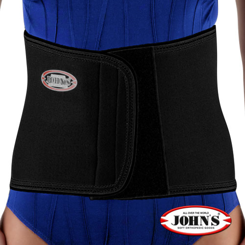 Ζώνη οσφύος με μπανέλες neoprene John’s 120111 Μαύρο