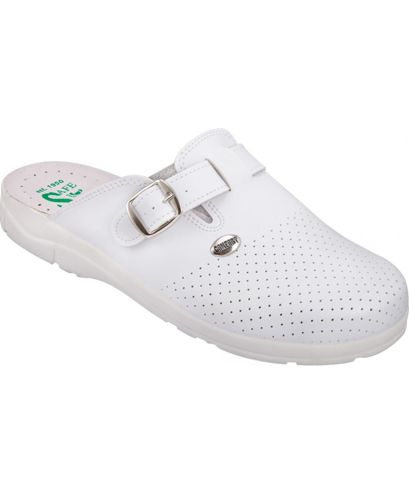 Safe Step Ανδρικά Δερμάτινα Σαμπό 610 Λευκό Safe Step Ανδρικά Δερμάτινα Σαμπό 610 Λευκό